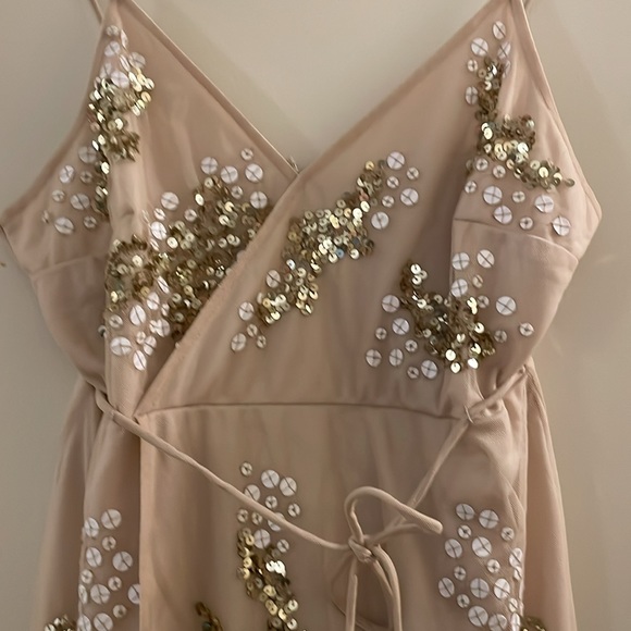 New Altar’d State sequin wrap mini dress - Picture 11 of 17